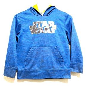 ☘️Kids Star Wars blue/green hoodie Size M (8)
